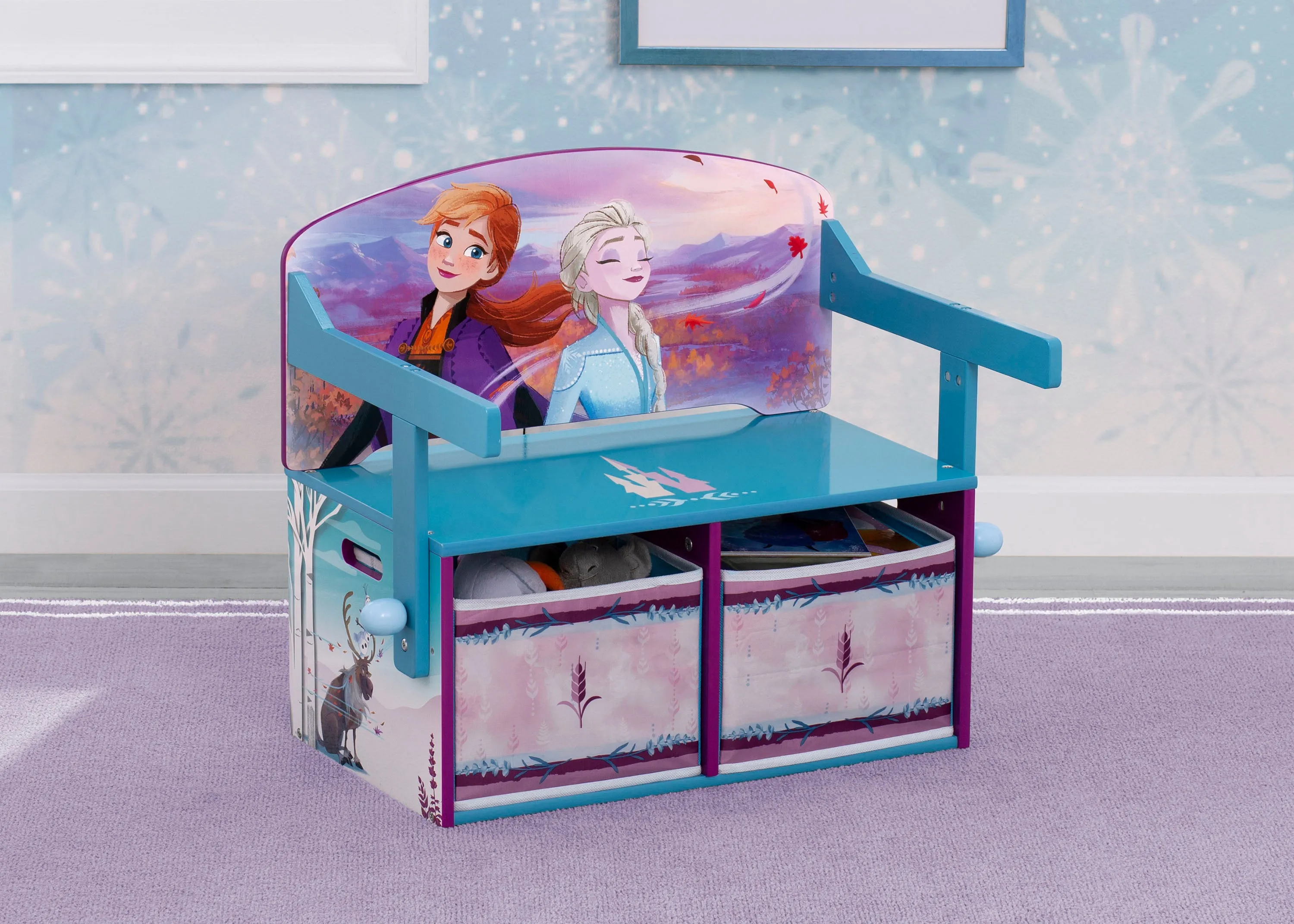 Frozen II Convertible Activity Bench Babykids_Delta Children_Toy Storage & Bookshelves