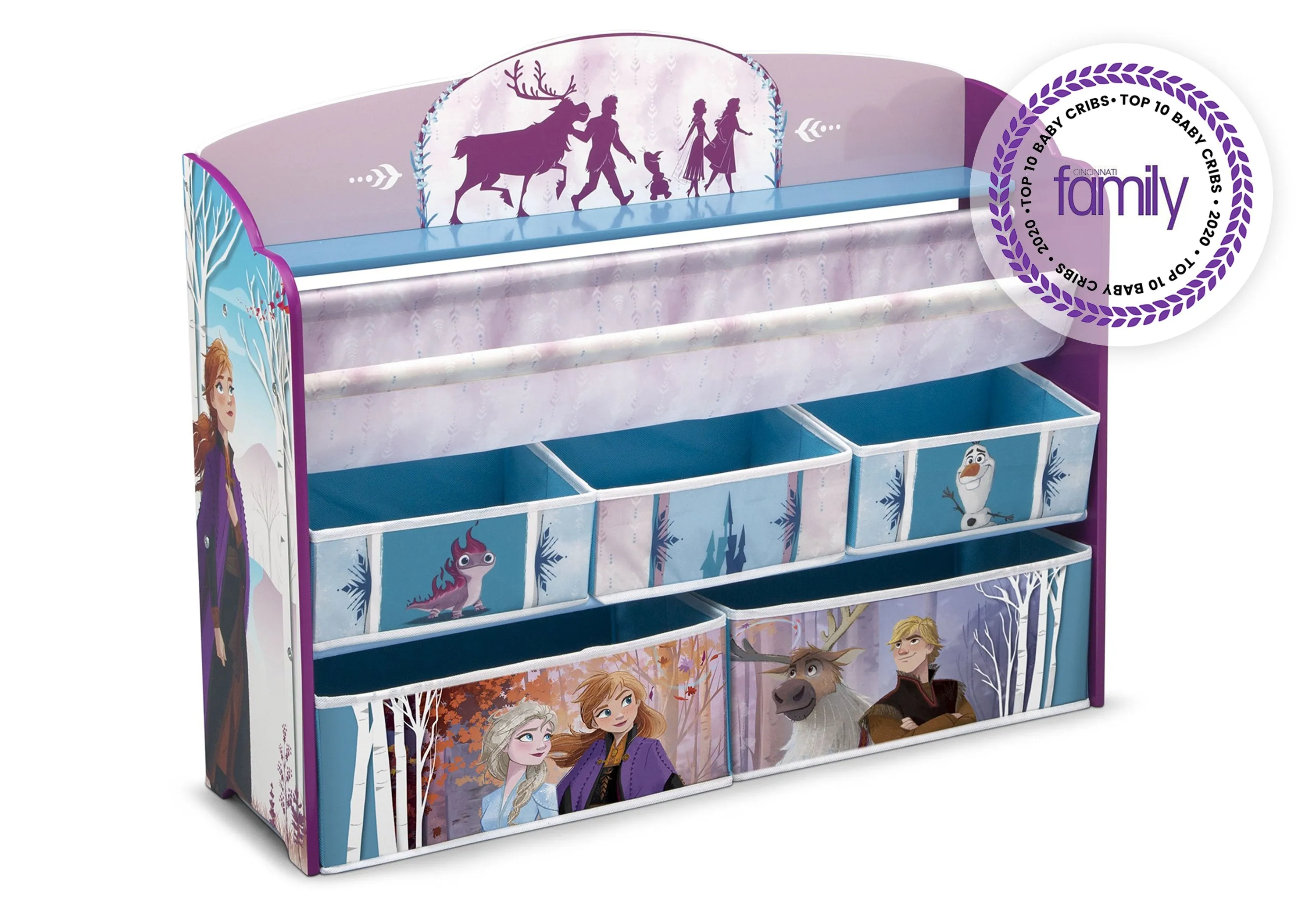 Frozen II Deluxe Toy and Book Organizer Babykids_Delta Children_Toy Storage & Bookshelves