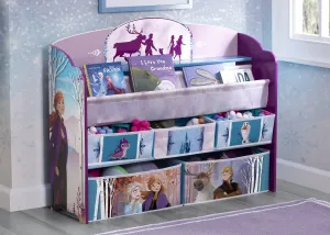 Frozen II Deluxe Toy and Book Organizer Babykids_Delta Children_Toy Storage & Bookshelves