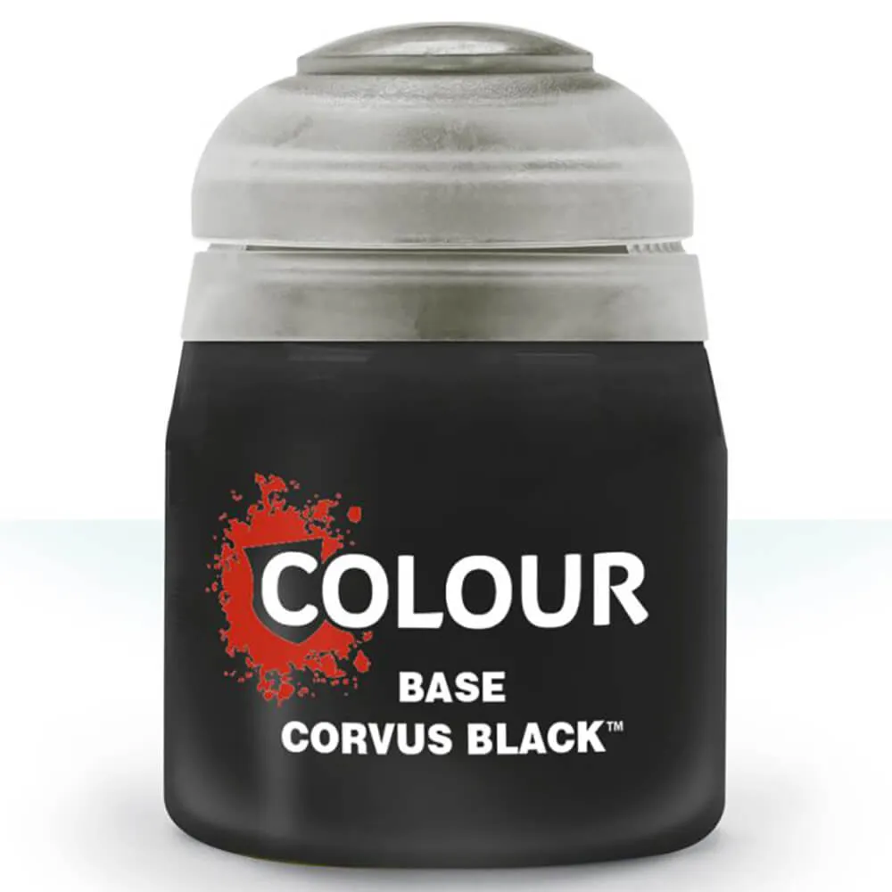 Games Workshop Toys Citadel Base Paint Corvus Black (12ml)