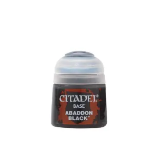 Games Workshop Toys Citadel Colour Abaddon Black Base Paint (12ml)