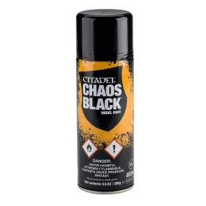 Games Workshop Toys Citadel Spray Paint Chaos Black (400ml)