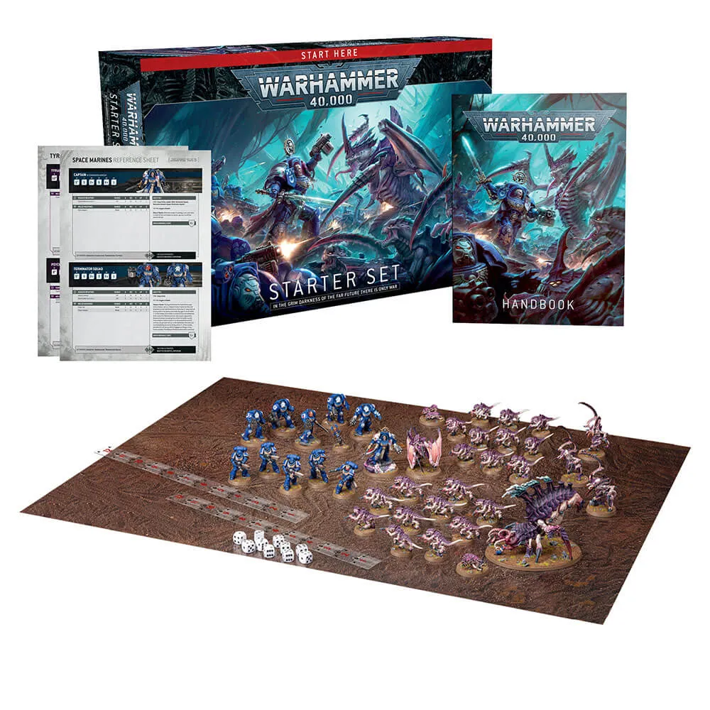 Games Workshop Toys Warhammer 40,000 Starter Set (Space Marines vs Tyranids)