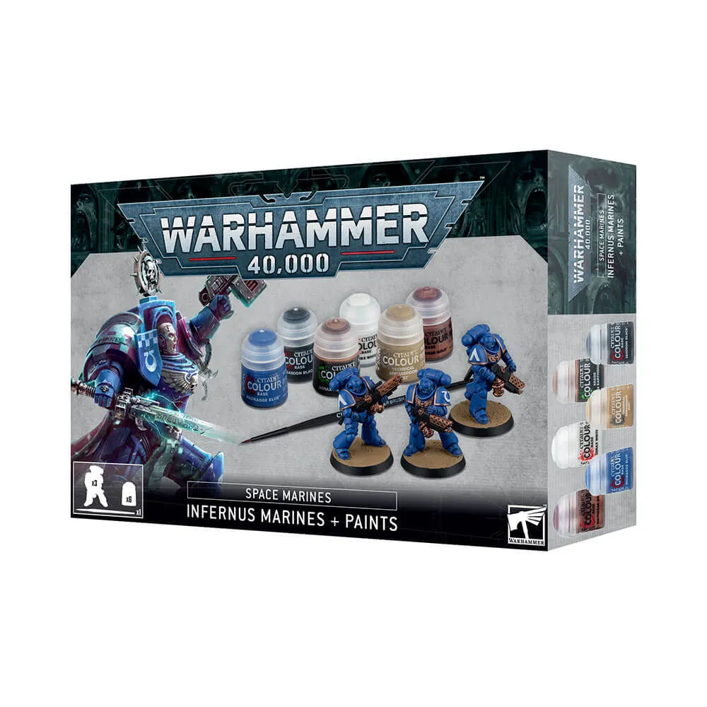 Games Workshop Toys Warhammer 40K Space Marines Infernus Marines Paints Set
