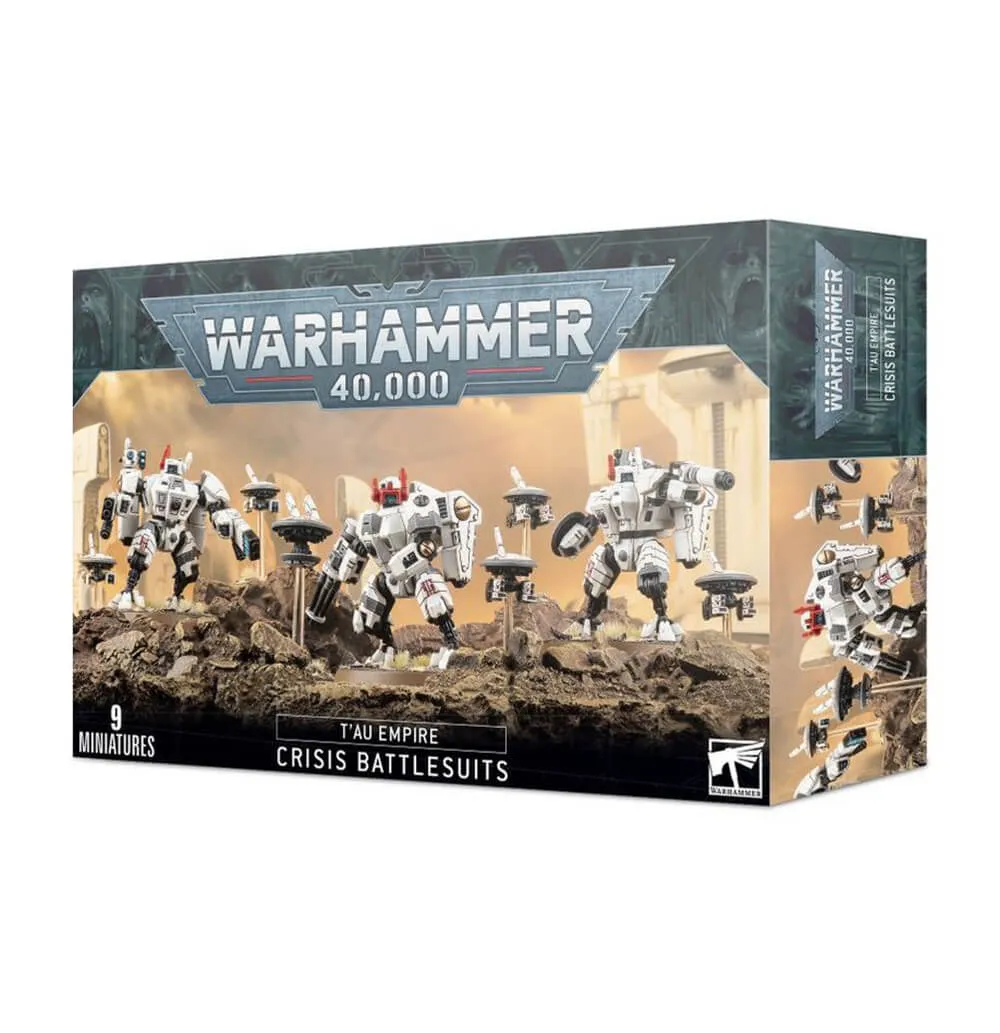 Games Workshop Toys Warhammer 40K T'au Empire XV8 Crisis Battlesuits Team