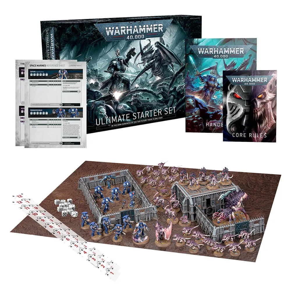 Games Workshop Toys Warhammer 40K Ultimate Starter Set (Space Marines vs Tyranids)