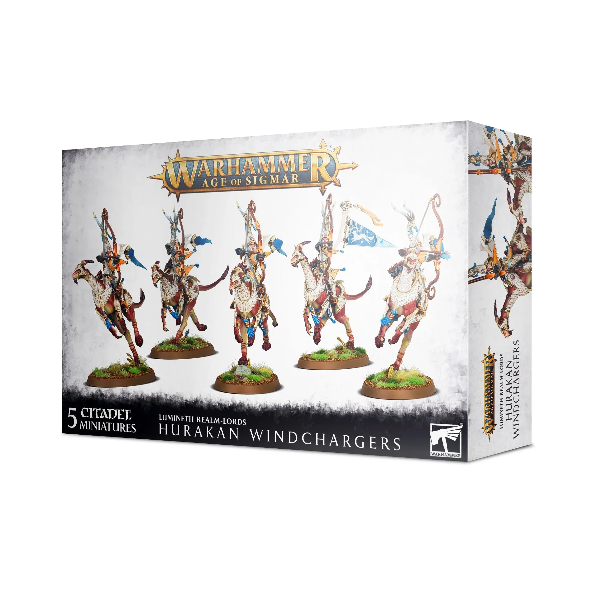Games Workshop Toys Warhammer Age of Sigmar Lumineth Realm-Lords Hurakan Windchargers Miniatures