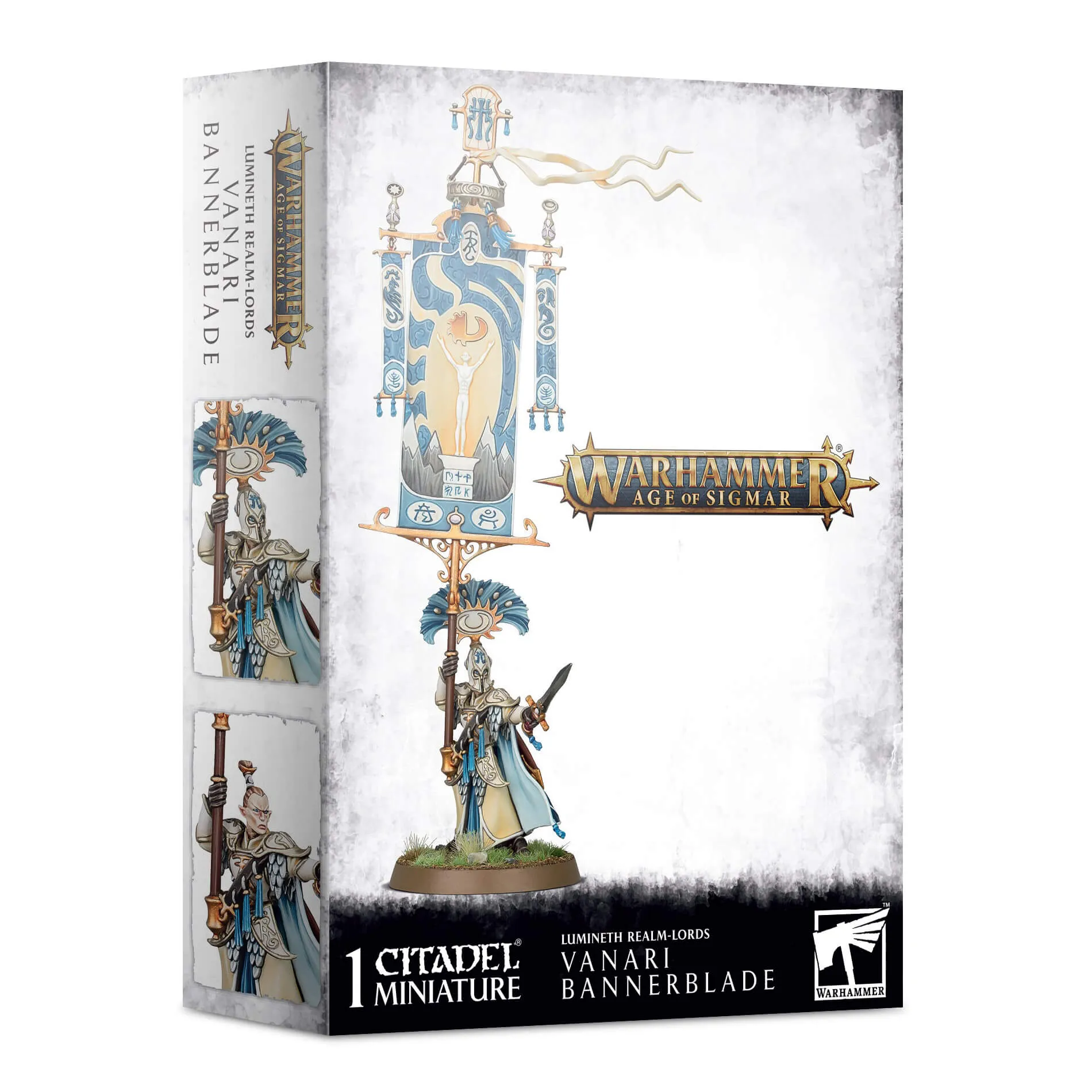 Games Workshop Toys Warhammer Age of Sigmar Lumineth Realm-Lords Vanari Bannerblade Miniature