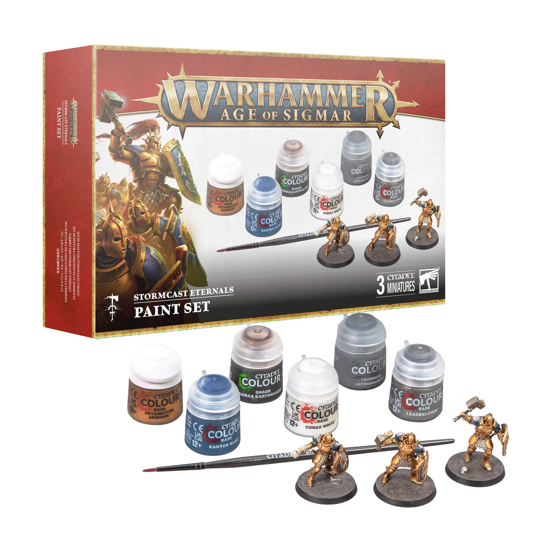 Games Workshop Toys Warhammer Age of Sigmar Stormcast Eternals Paint Set