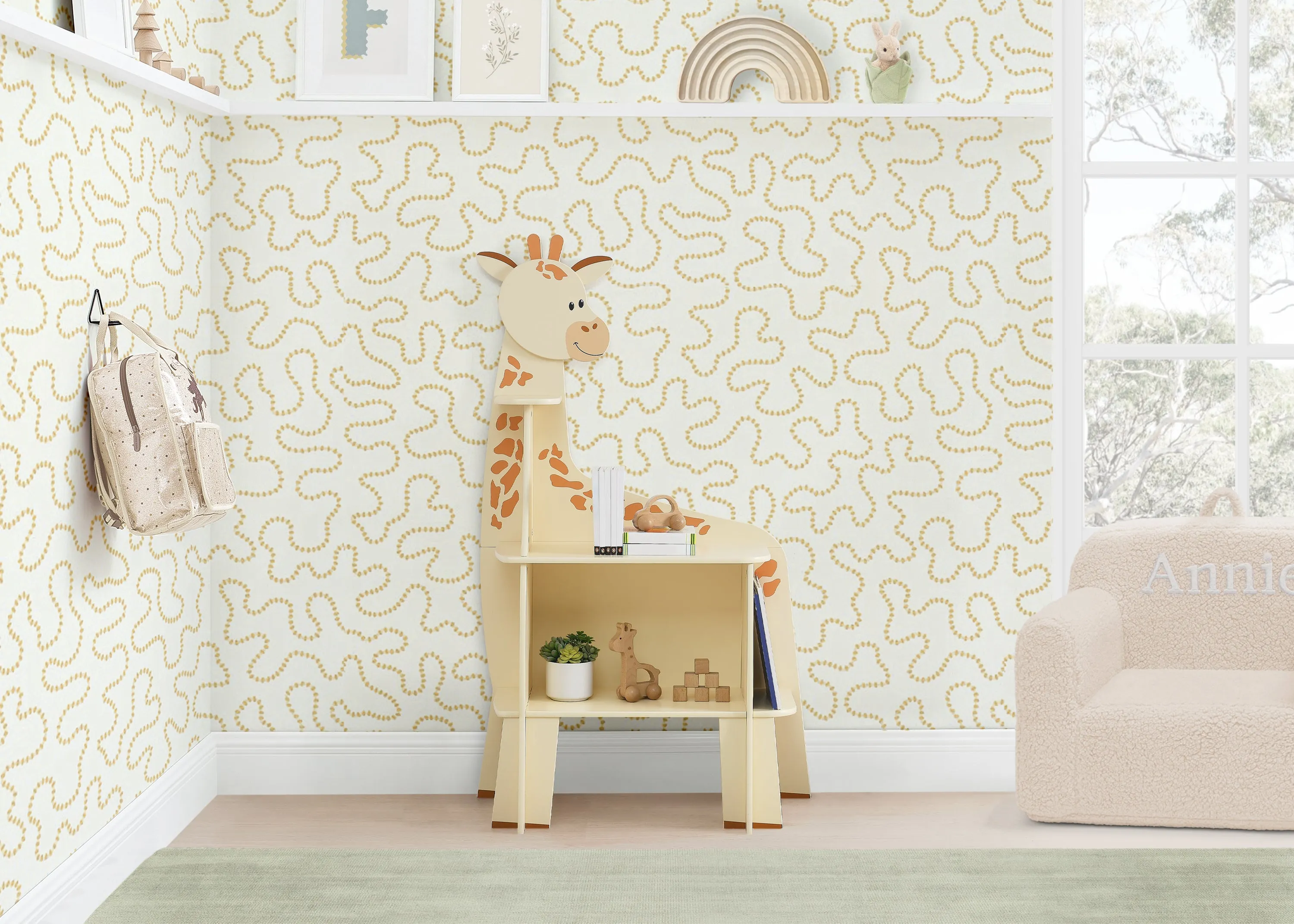 Giraffe Bookcase Babykids_Delta Children_Toy Storage & Bookshelves