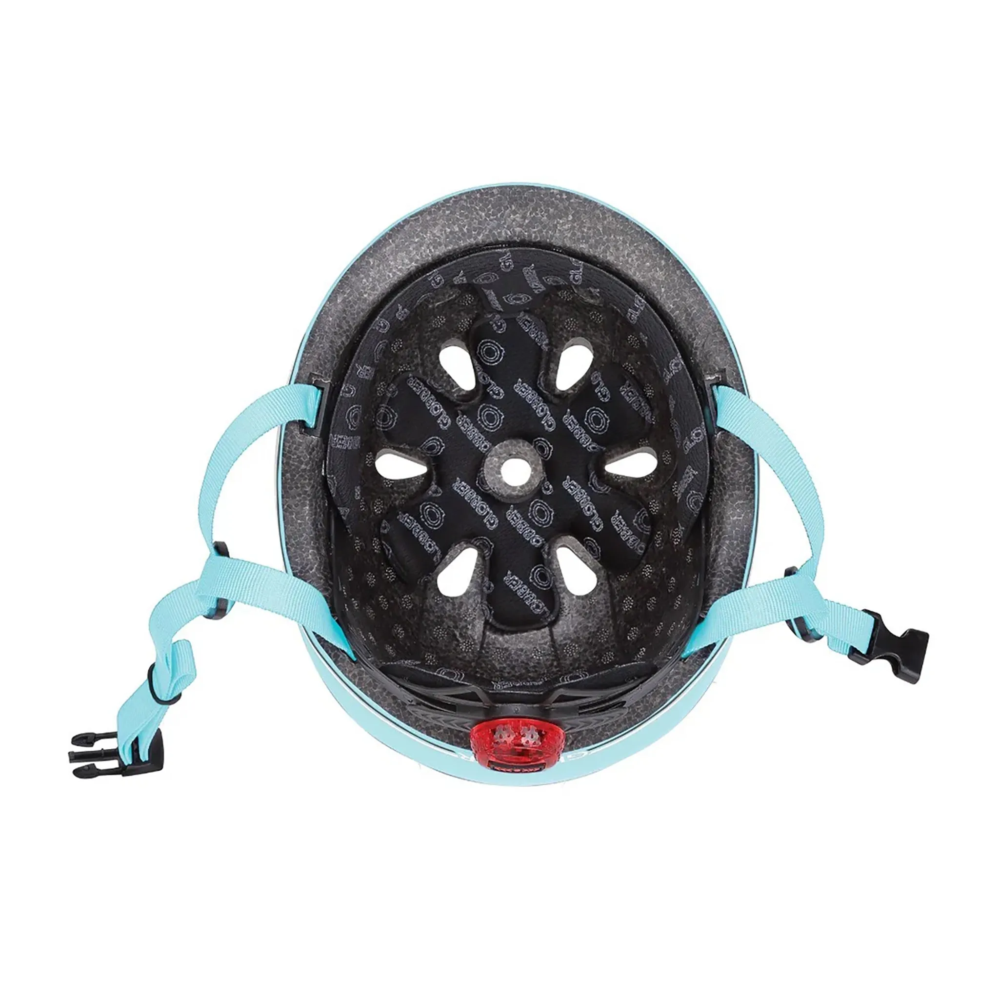 Globber Go Up Helmet With Lights 45-51cm - Pastel Blue