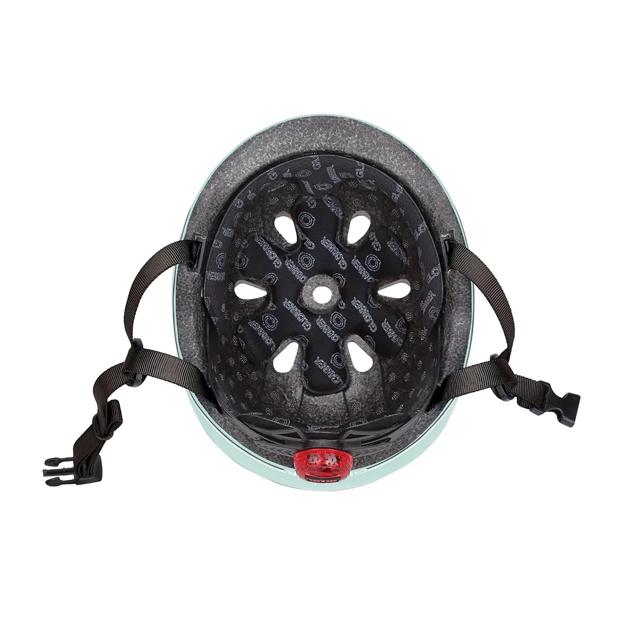 Globber Go Up Helmet With Lights 45-51cm - Pastel Green