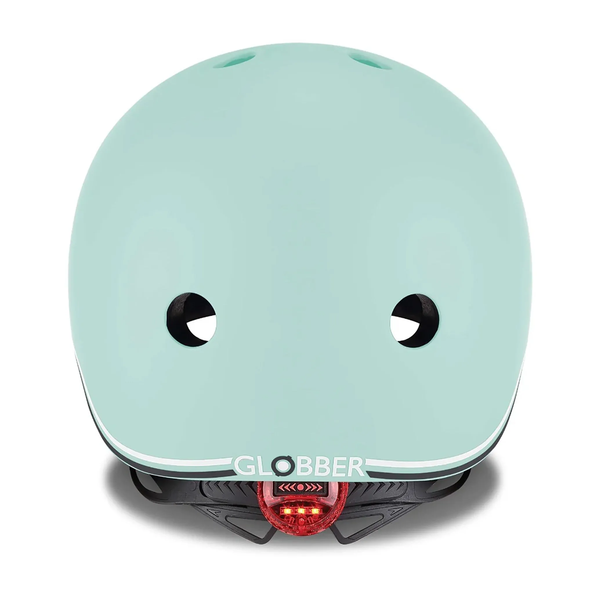 Globber Go Up Helmet With Lights 45-51cm - Pastel Green