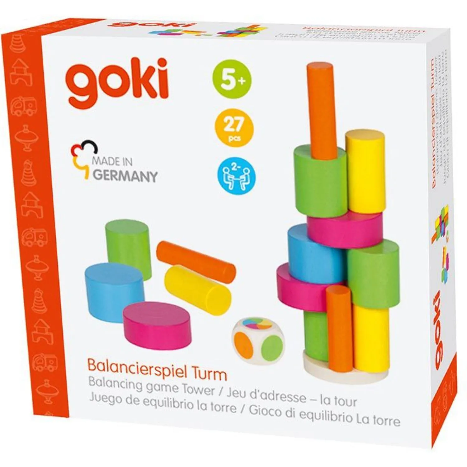 Goki multicolor Balancing Game Tower