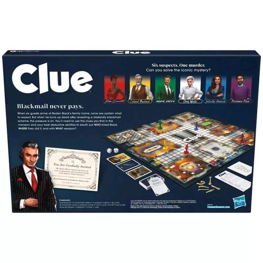 Hasbro Toys Clue Mystery Board Game