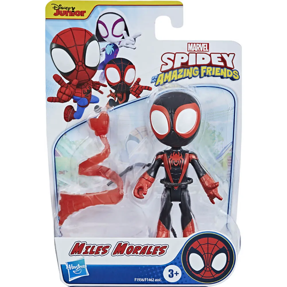 Hasbro Toys Disney Junior Spidey and His Amazing Friends Miles Morales Spider-Man Figure