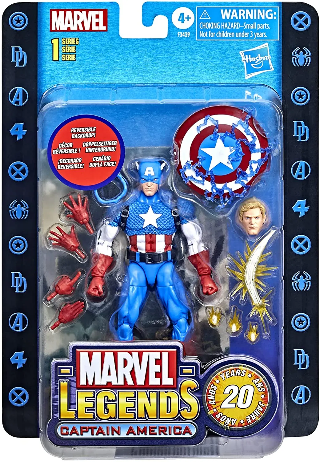 Hasbro Toys Hasbro F3439 Marvel Legends 20th Anniversary Series 1 Captain America 6-inch Col