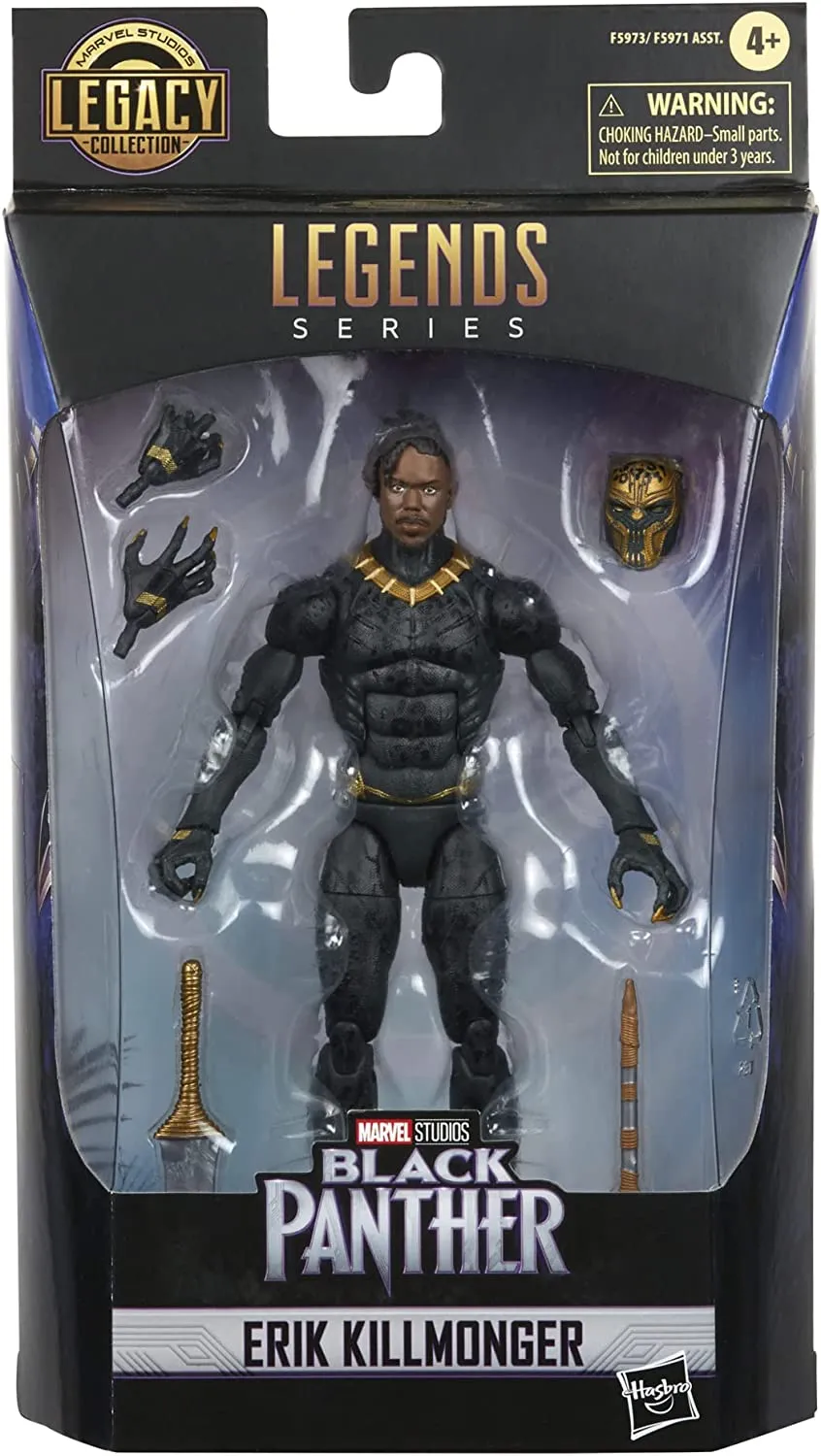 Hasbro Toys Hasbro F59735X0 Marvel Legends Series Black Panther Legacy, 6-inch Killmonger Co