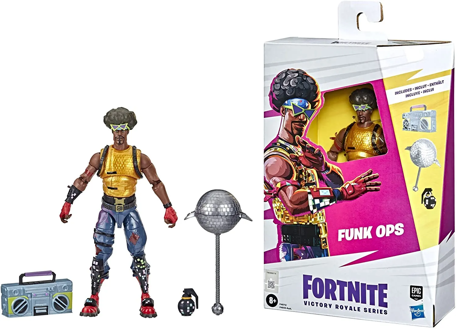 Hasbro Toys Hasbro Fortnite Victory Royale Series Funk Ops Collectible Action Figure with Ac