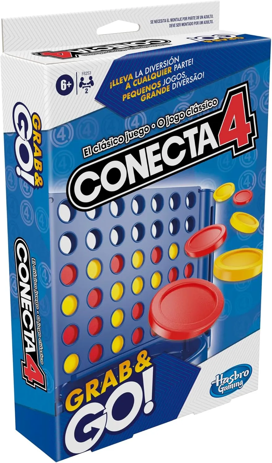 Hasbro Toys Hasbro Gaming Connect 4 Grab and Go Portable Board Game (F8253TG1)