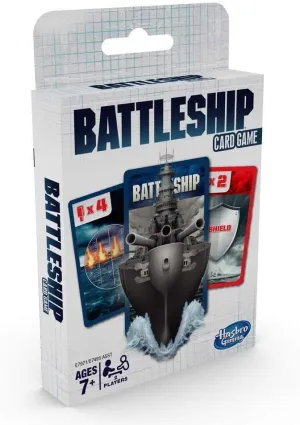 Hasbro Toys Hasbro Gaming E7971UC0 Classic Card Travel Game Battleship