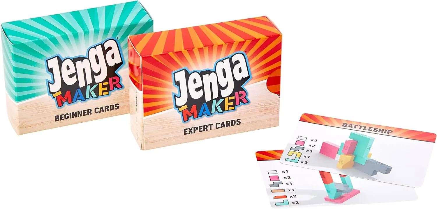 Hasbro Toys Hasbro Gaming Jenga Maker, Wooden Blocks, Stacking Tower Game, Game for Kids Age