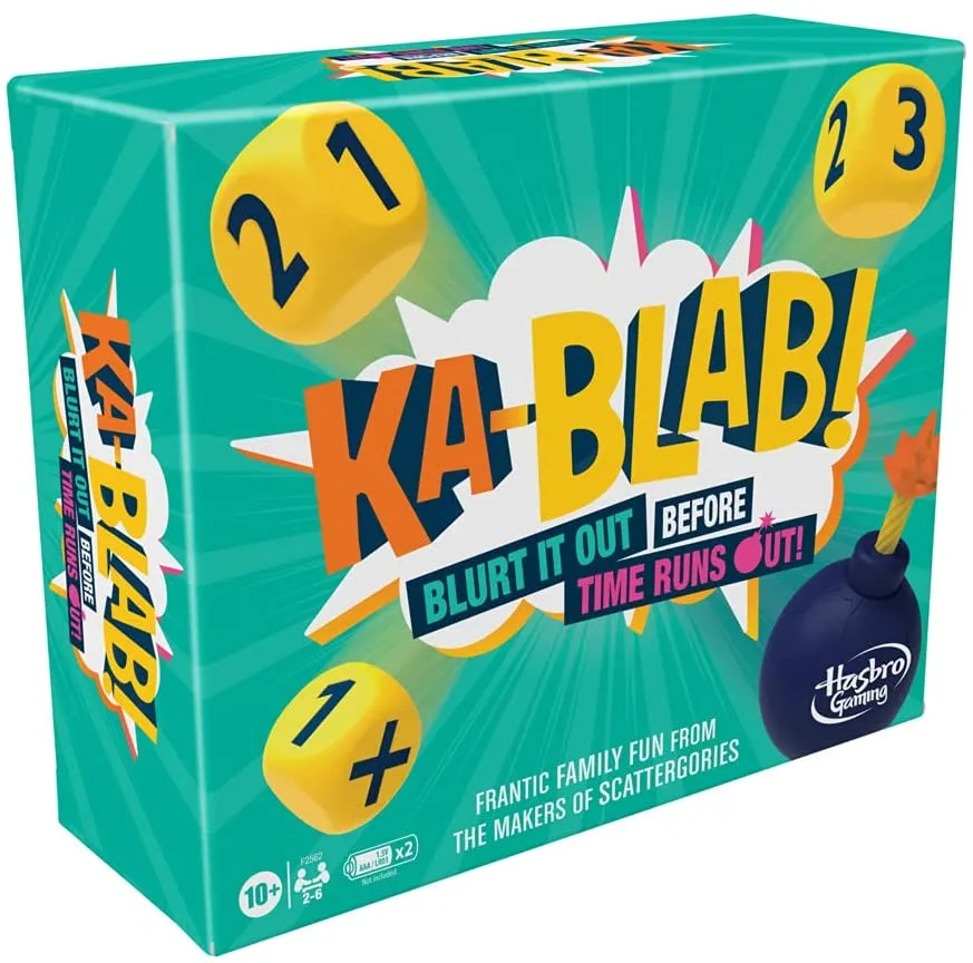 Hasbro Toys Hasbro Gaming Ka-Blab! Game for Families, Teens and Children Aged 10 and Up, Family-Friendly Party Game for 2-6 Players