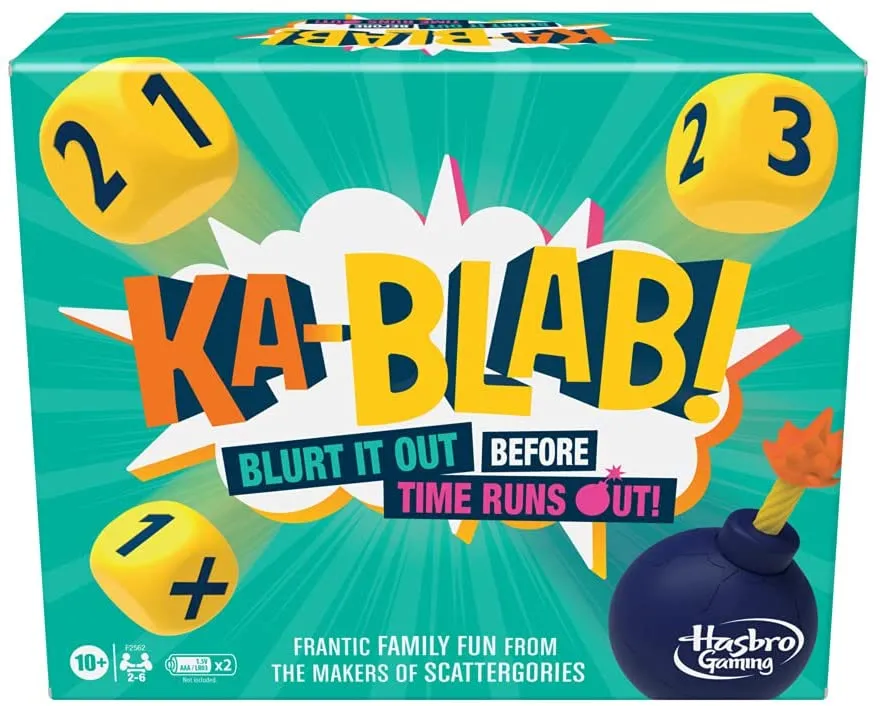 Hasbro Toys Hasbro Gaming Ka-Blab! Game for Families, Teens and Children Aged 10 and Up, Family-Friendly Party Game for 2-6 Players