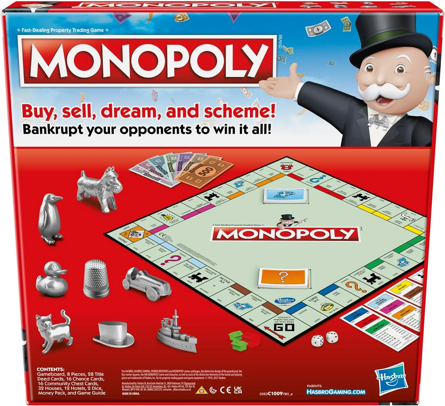 Hasbro Toys Hasbro Gaming Monopoly Classic Board Game