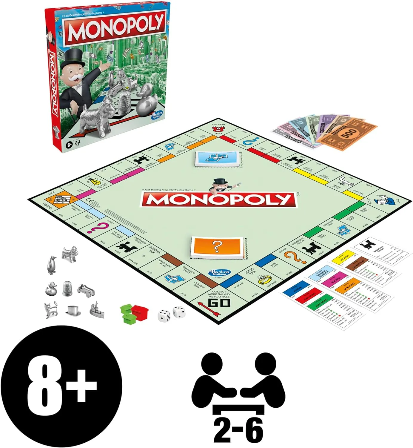 Hasbro Toys Hasbro Gaming Monopoly Classic Board Game