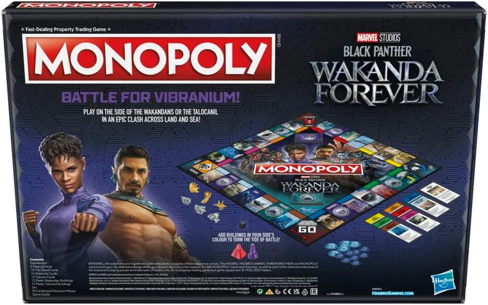 Hasbro Toys Hasbro Gaming Monopoly: Marvel Studios' Black Panther: Wakanda Forever Edition Board Game