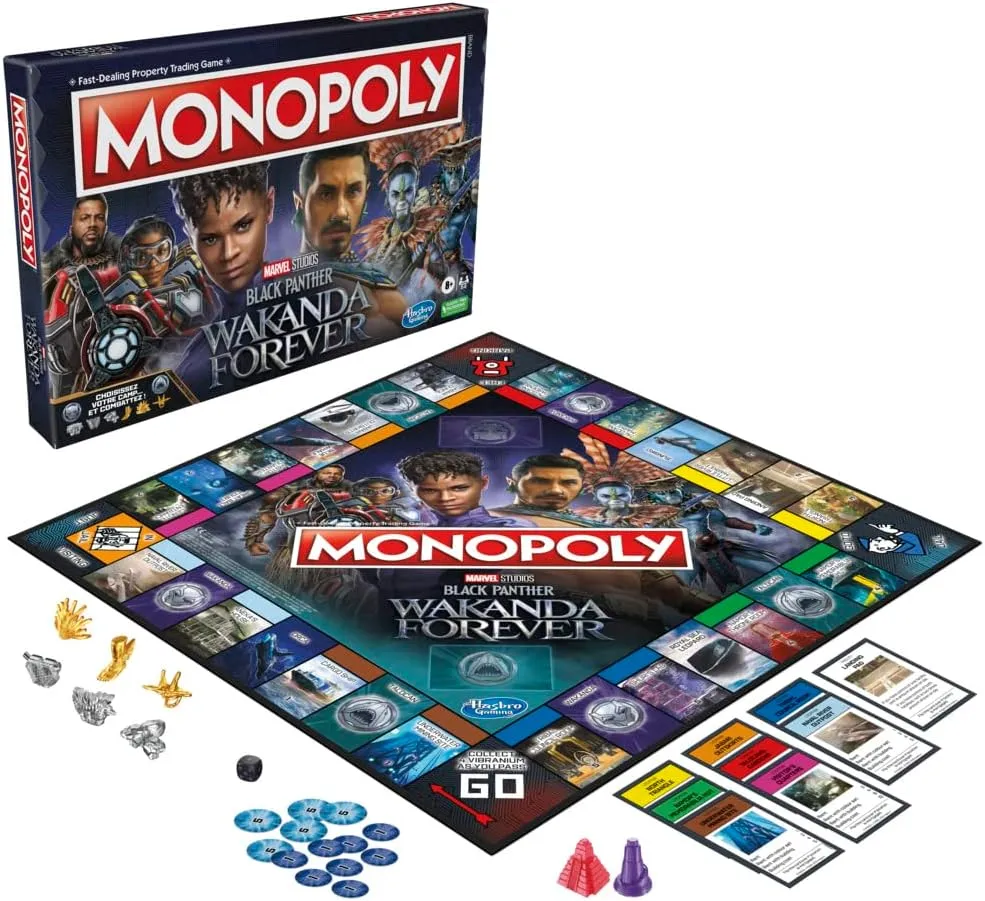 Hasbro Toys Hasbro Gaming Monopoly: Marvel Studios' Black Panther: Wakanda Forever Edition Board Game