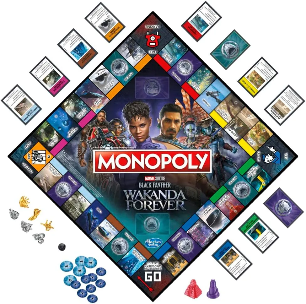 Hasbro Toys Hasbro Gaming Monopoly: Marvel Studios' Black Panther: Wakanda Forever Edition Board Game