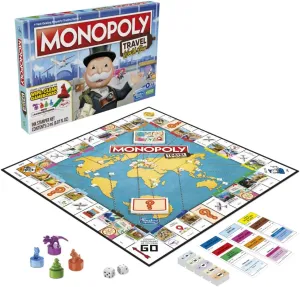 Hasbro Toys Hasbro Gaming Monopoly Travel World Tour Board Game for Families and Kids Ages 8