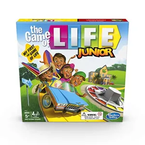 Hasbro Toys Hasbro Gaming The Game of Life Junior Board Game for Kids From Age 5, Game for 2