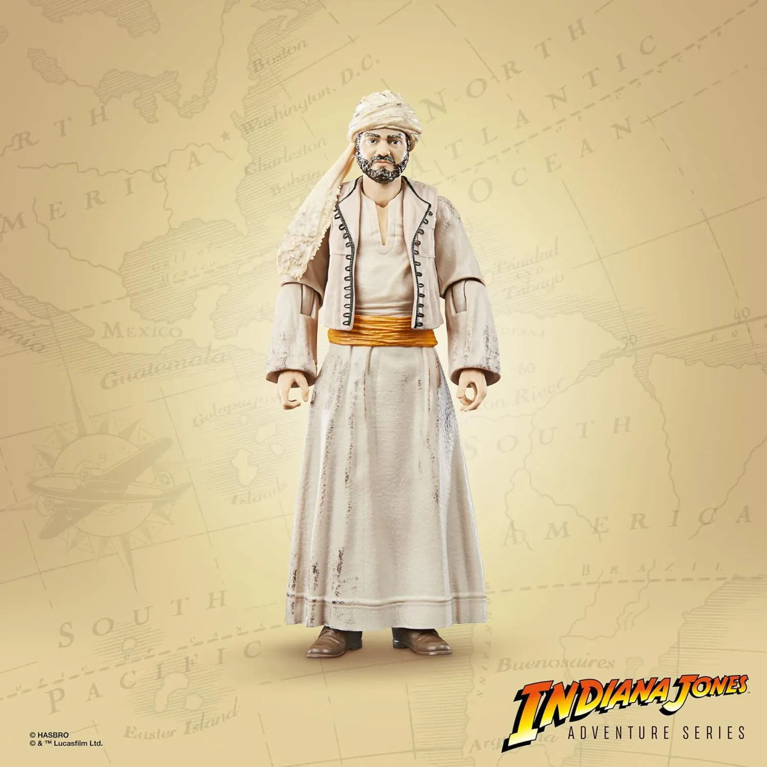 Hasbro Toys Hasbro Indiana Jones Adventure Series Raiders of the Lost Ark - Sallah 6-Inch Action Figure (F6063)