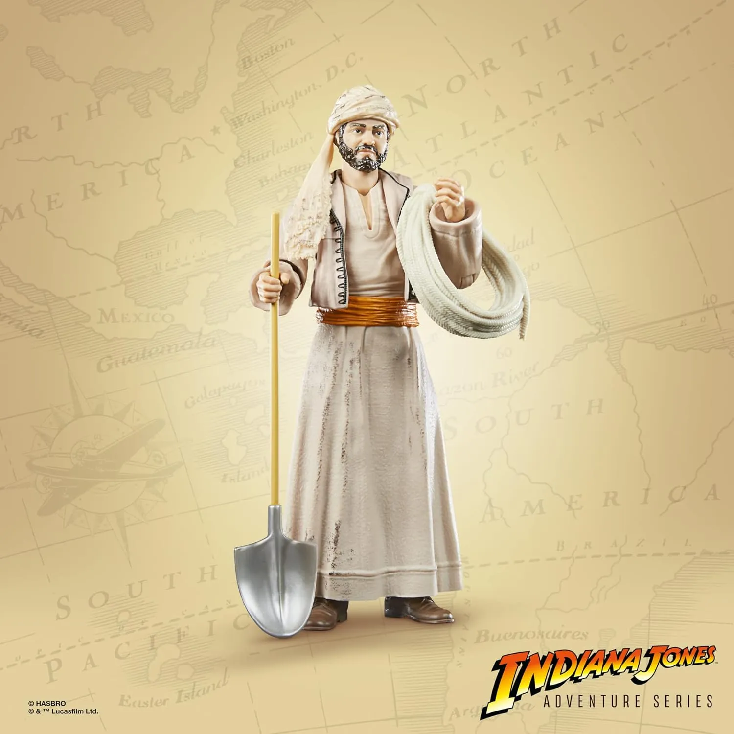 Hasbro Toys Hasbro Indiana Jones Adventure Series Raiders of the Lost Ark - Sallah 6-Inch Action Figure (F6063)
