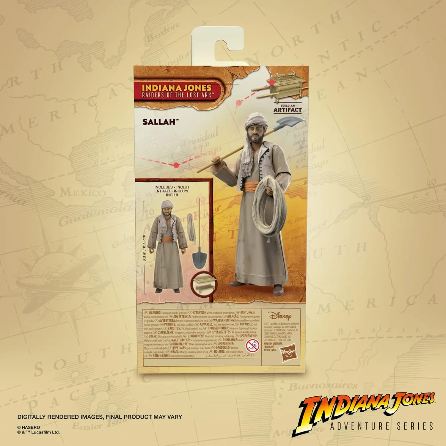 Hasbro Toys Hasbro Indiana Jones Adventure Series Raiders of the Lost Ark - Sallah 6-Inch Action Figure (F6063)