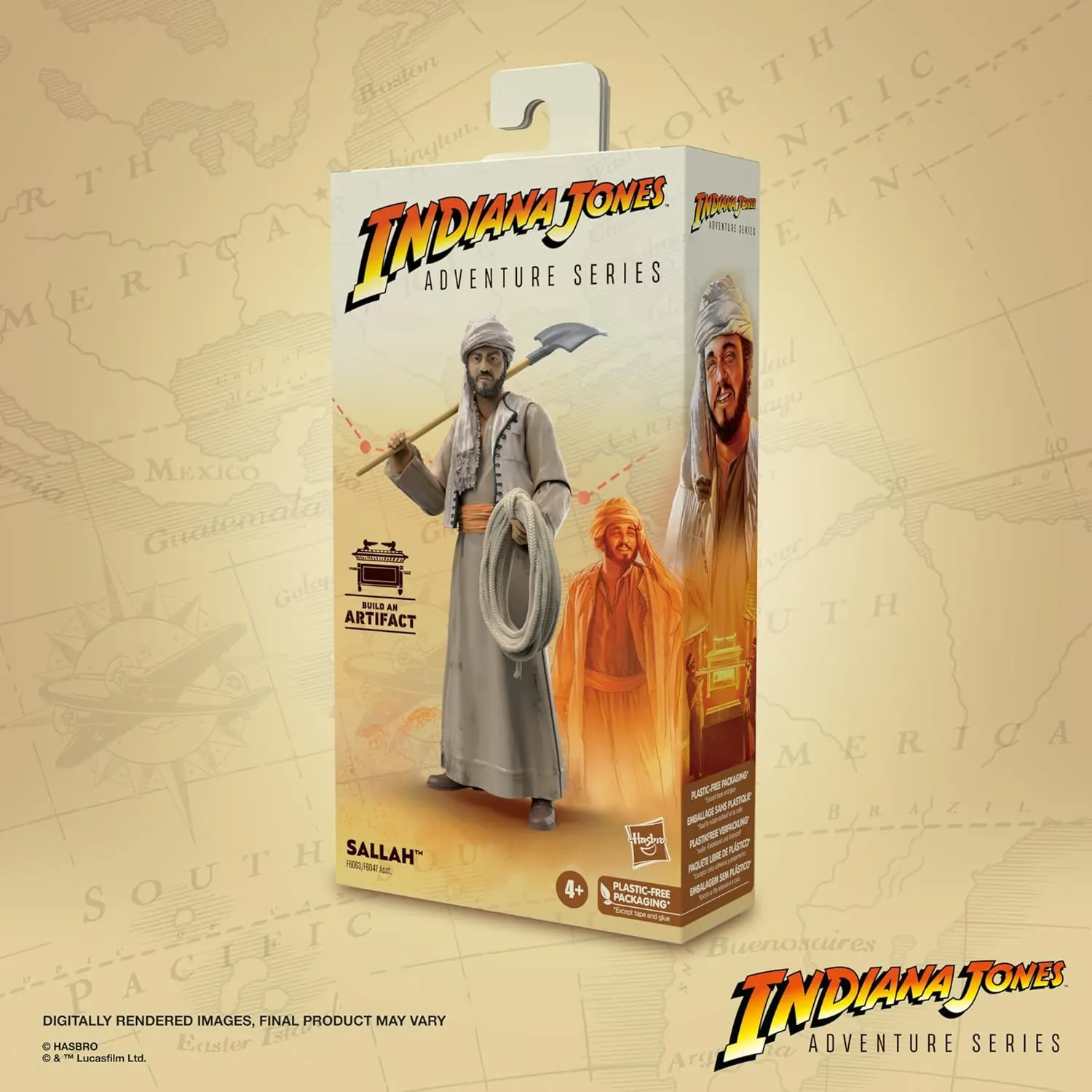 Hasbro Toys Hasbro Indiana Jones Adventure Series Raiders of the Lost Ark - Sallah 6-Inch Action Figure (F6063)