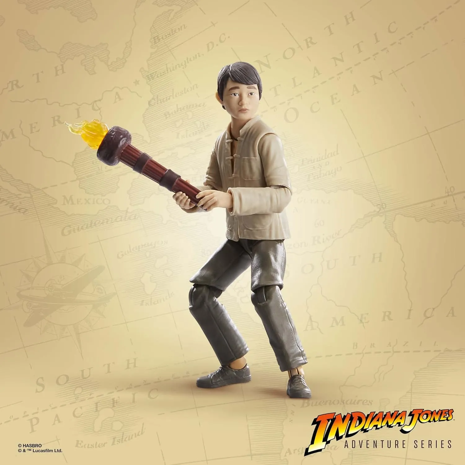 Hasbro Toys Hasbro Indiana Jones Adventure Series Temple of Doom - Short Round 6" Action Figure (F6068)