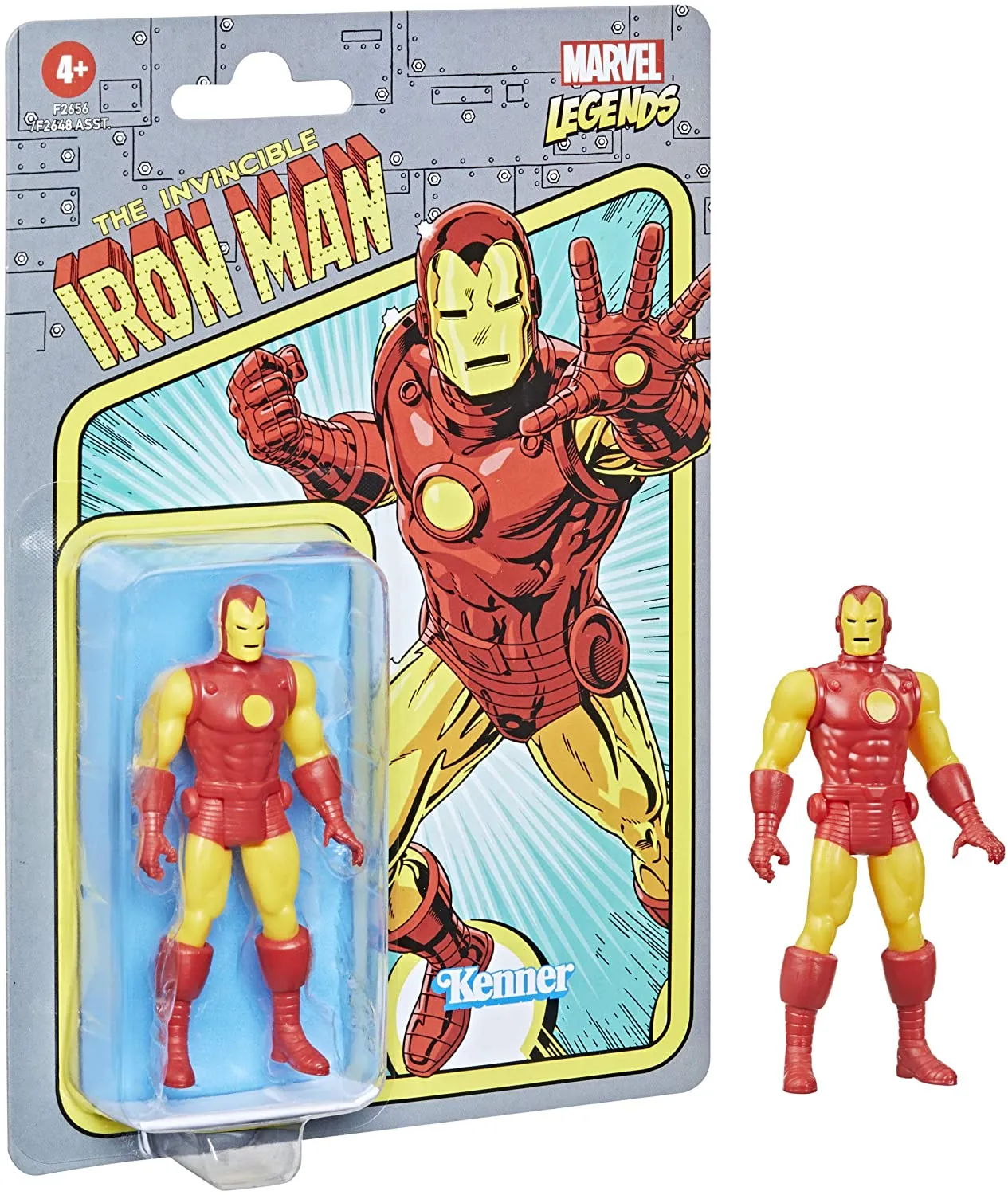 Hasbro Toys Hasbro Marvel Legends 3.75-inch Scale Retro 375 Collection Iron Man Action Figure Toy F2656