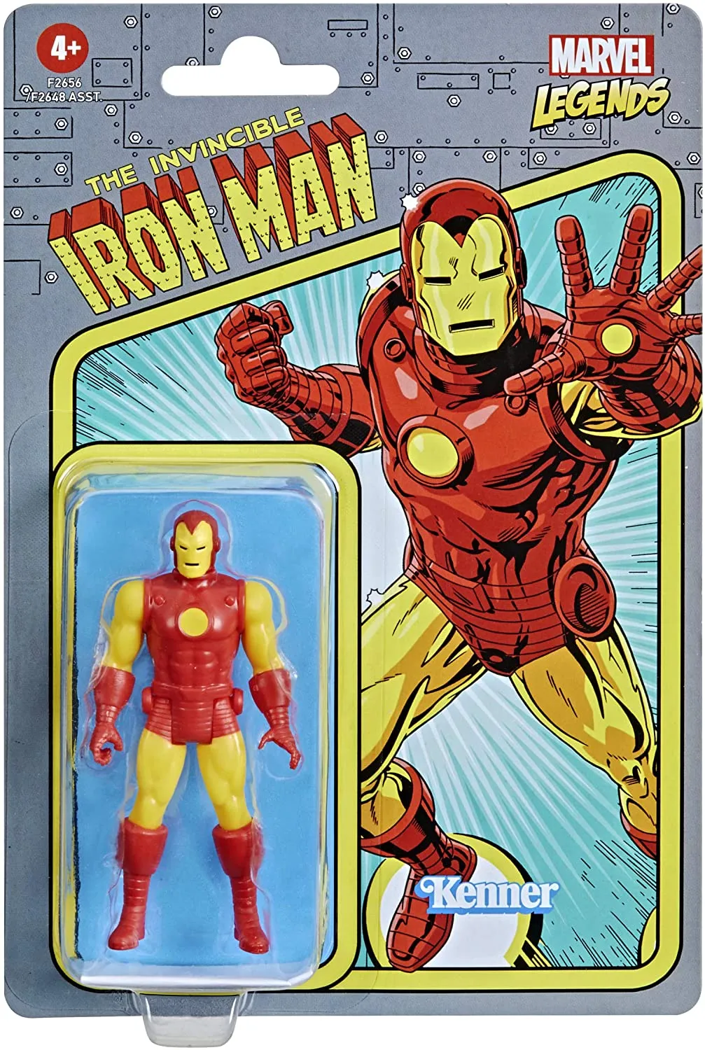 Hasbro Toys Hasbro Marvel Legends 3.75-inch Scale Retro 375 Collection Iron Man Action Figure Toy F2656