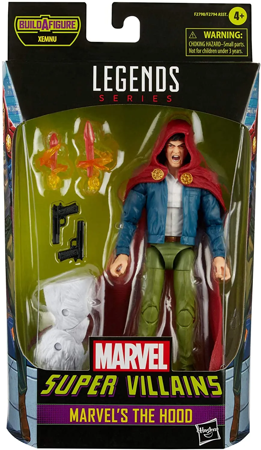 Hasbro Toys Hasbro Marvel Legends Series 6-inch Collectible Action Marvel's The Hood Figure, Includes 4 Accessories and 1 Build-A-Figure Part