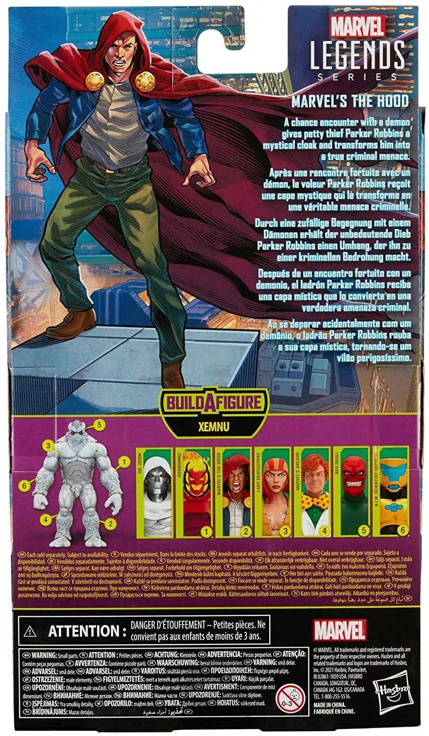 Hasbro Toys Hasbro Marvel Legends Series 6-inch Collectible Action Marvel's The Hood Figure, Includes 4 Accessories and 1 Build-A-Figure Part