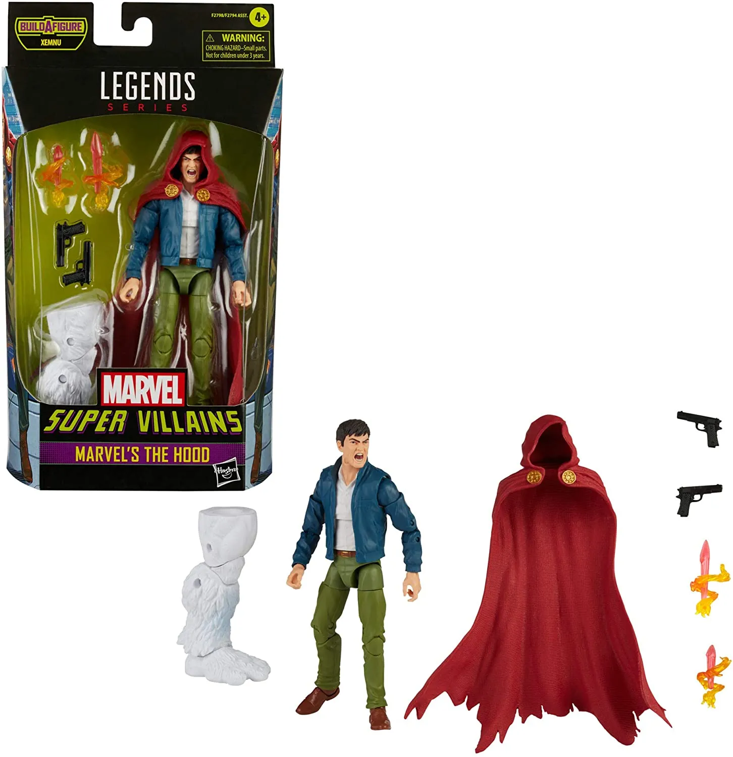 Hasbro Toys Hasbro Marvel Legends Series 6-inch Collectible Action Marvel's The Hood Figure, Includes 4 Accessories and 1 Build-A-Figure Part