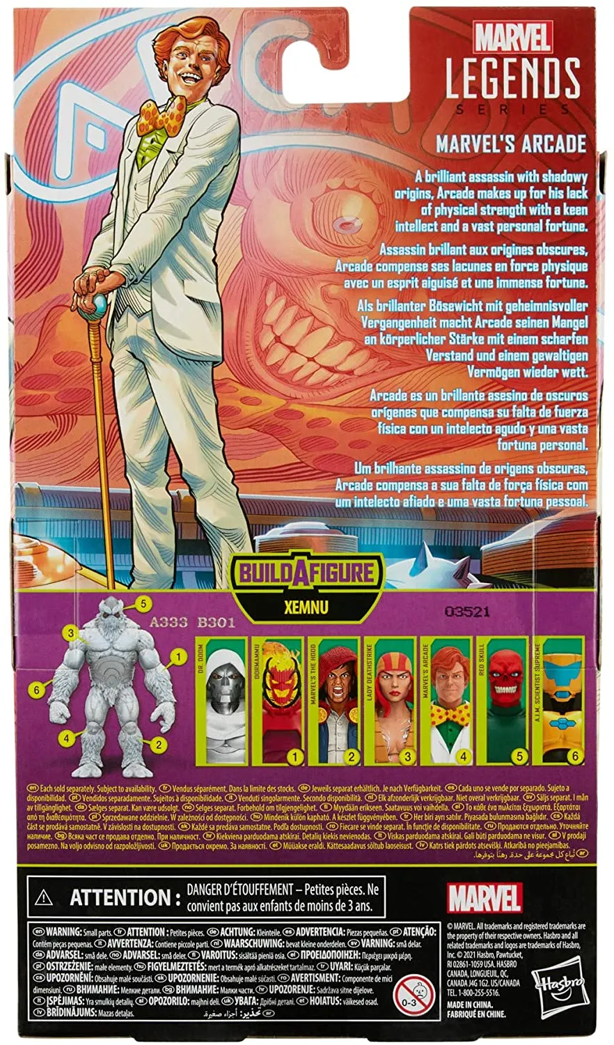 Hasbro Toys Hasbro Marvel Legends Series 6-inch Collectible Marvel's Arcade Action Figure and 2 Accessories