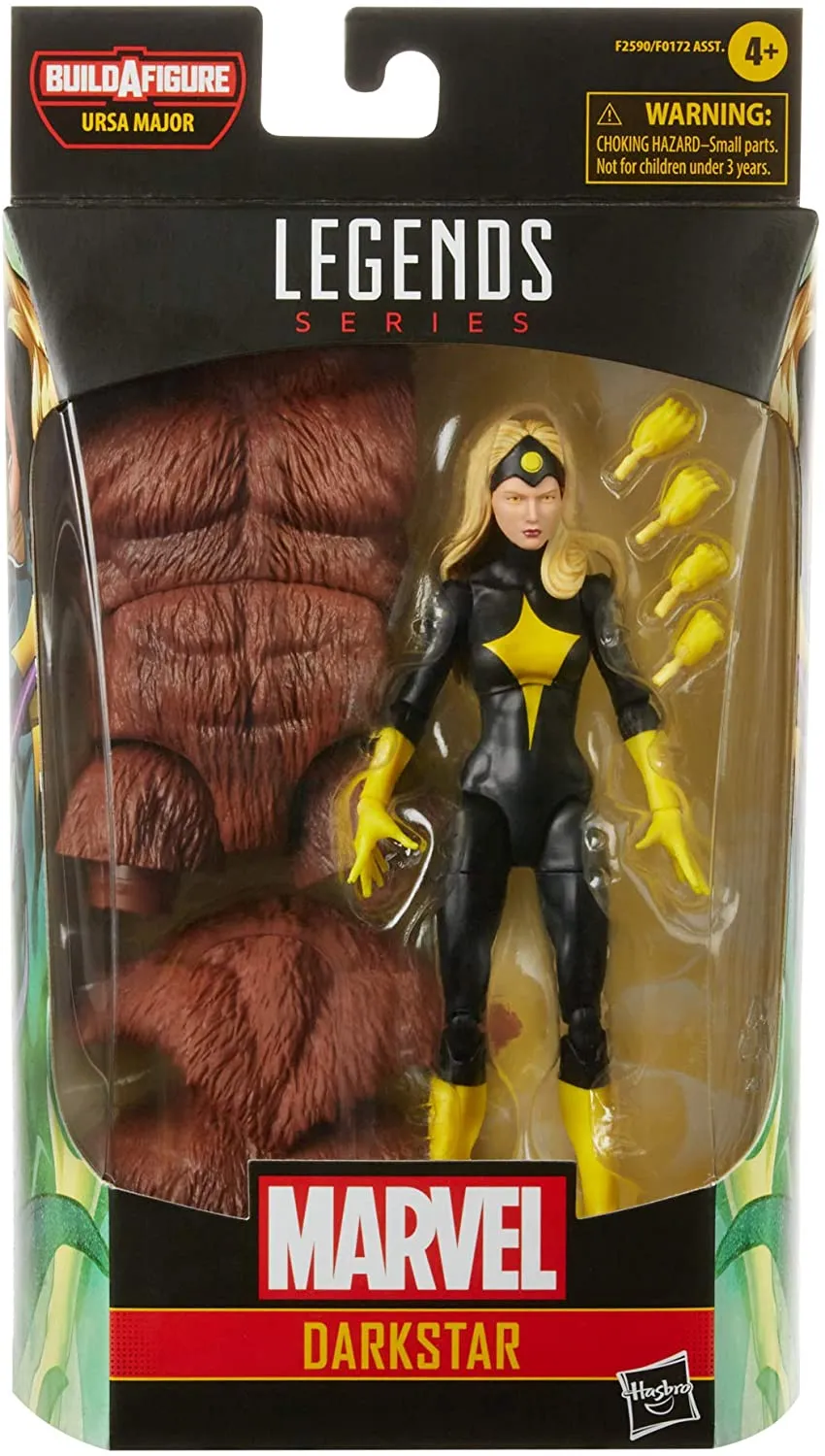 Hasbro Toys Hasbro Marvel Legends Series 6-inch Darkstar Action Figure Toy, Premium Design and Articulation, Includes 2 Accessories and 1 Build-A-Figure Part Multicolor, F2590