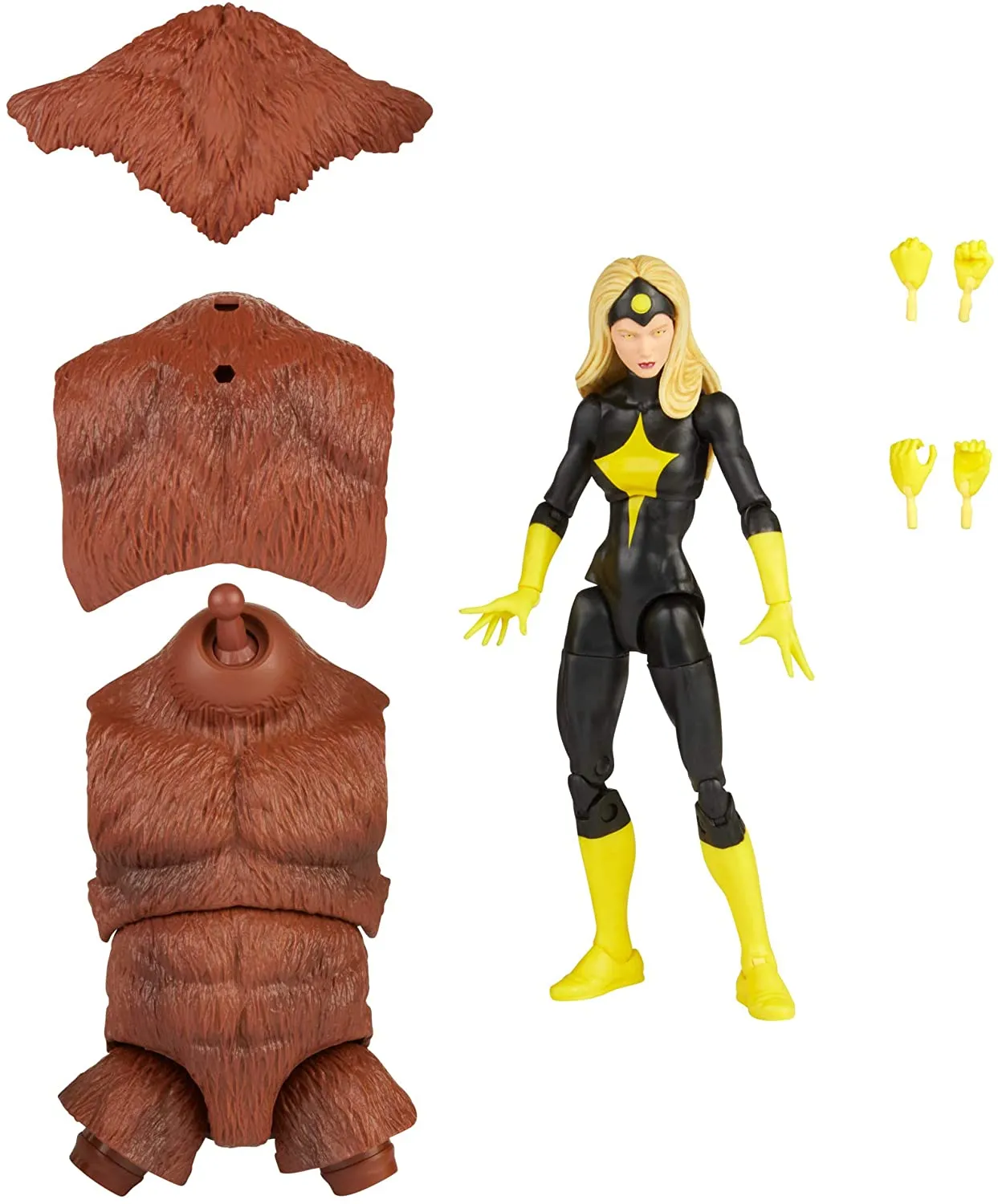 Hasbro Toys Hasbro Marvel Legends Series 6-inch Darkstar Action Figure Toy, Premium Design and Articulation, Includes 2 Accessories and 1 Build-A-Figure Part Multicolor, F2590
