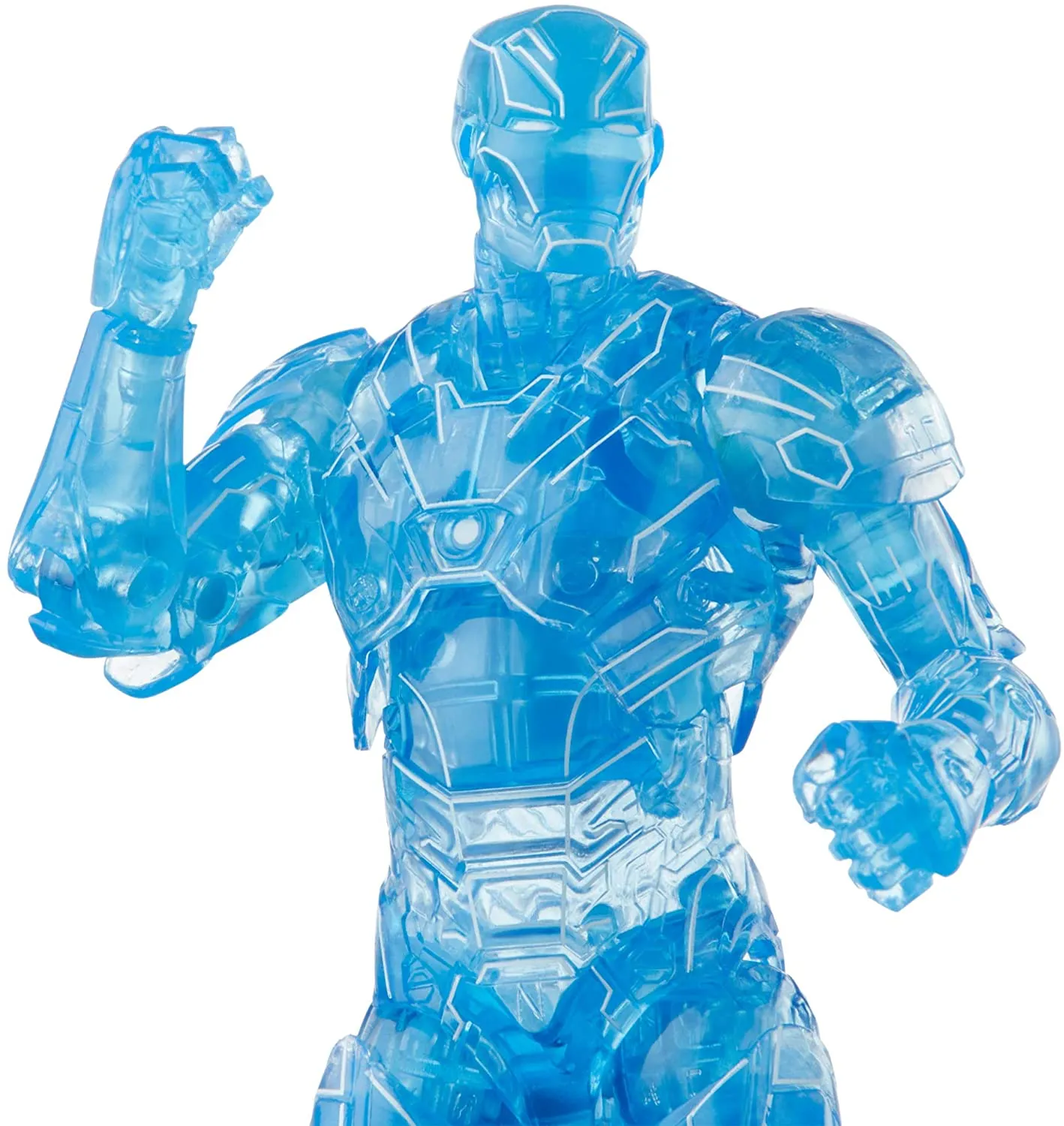 Hasbro Toys Hasbro Marvel Legends Series 6-inch Hologram Iron Man Action Figure Toy, Premium Design and Articulation Includes 2 Accessories and 1 Build-A-Figure Part Multicolor, F0358