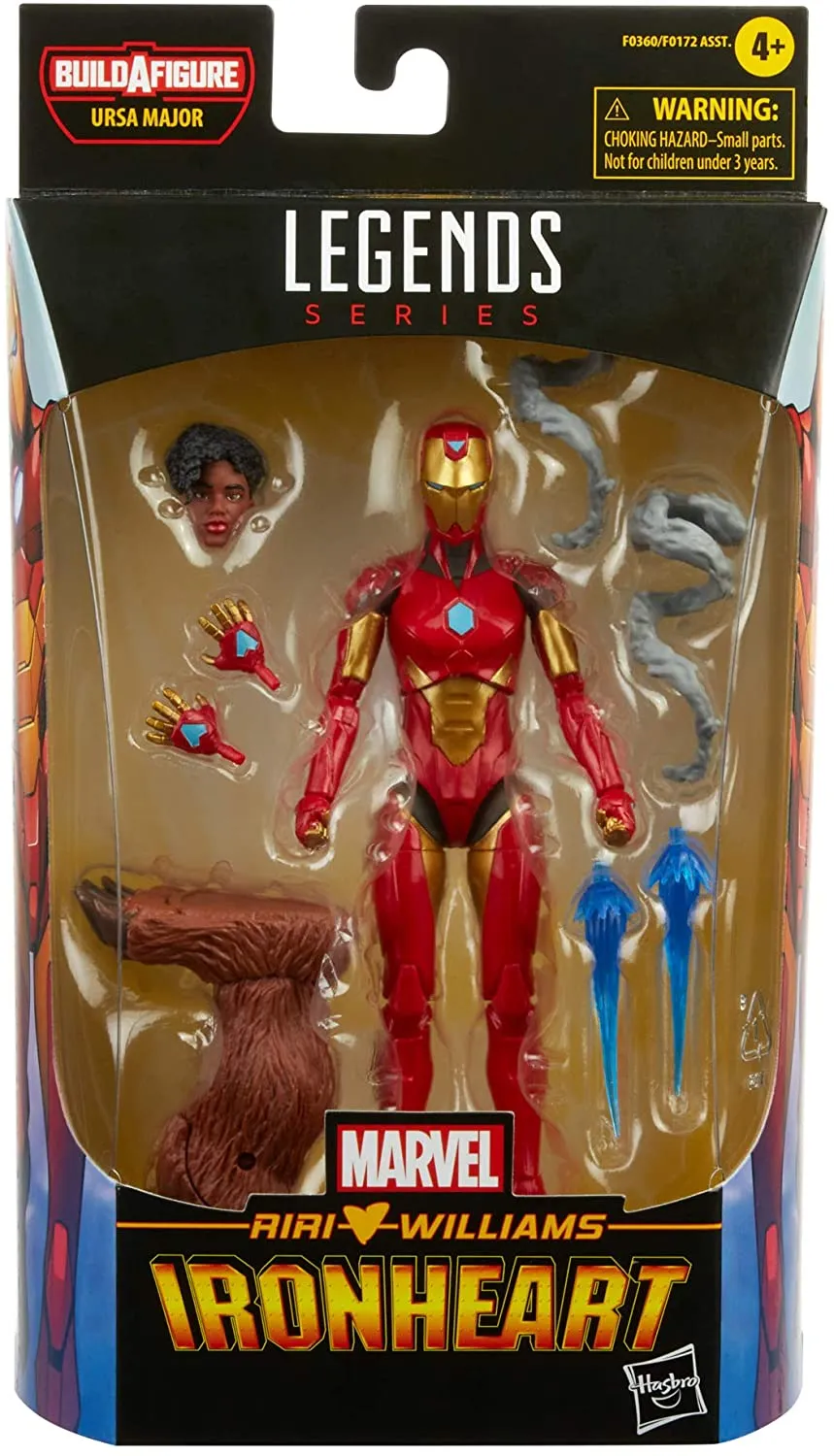 Hasbro Toys Hasbro Marvel Legends Series 6-inch Ironheart Action Figure Toy, Premium Design and Articulation, Includes 5 Accessories and 1 Build-A-Figure Part Multicolor, F0360
